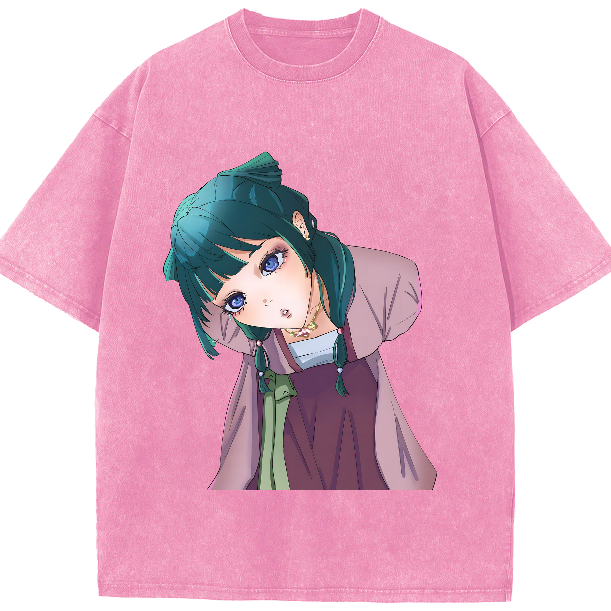 （画像用） 薬屋のひとりごと The Apothecary Diaries 綿100% ヴィンテージ風 半袖Tシャツ（フロントプリント）